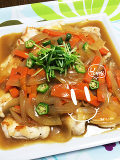 やわらか鶏胸肉野菜あんかけ-レシピのメイン写真