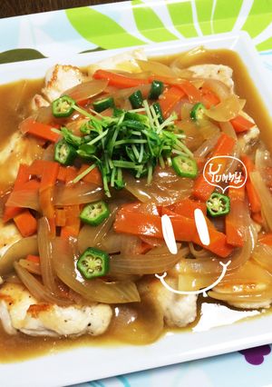 やわらか鶏胸肉野菜あんかけ-レシピのメイン写真