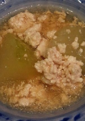 夏にピッタリ！冬瓜の鶏そぼろあんかけ♪-レシピのメイン写真