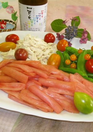 加賀野菜赤ズイキのカラフルサラダ-レシピのメイン写真