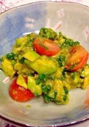 居酒屋風!アボカドのネギ生姜和え-レシピのメイン写真