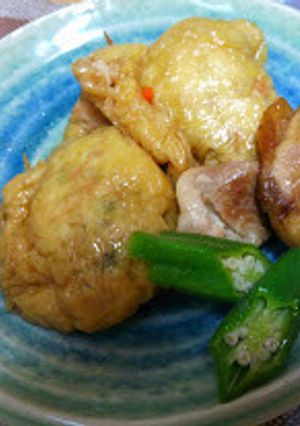 ひき肉の巾着煮-レシピのメイン写真