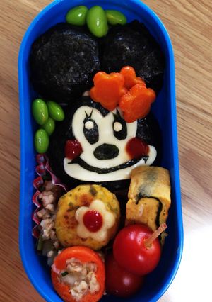 ミニーちゃんキャラ弁-レシピのメイン写真