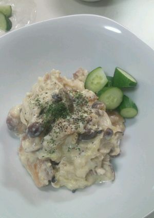 るる61 うどんのカルボナーラ風-レシピのメイン写真