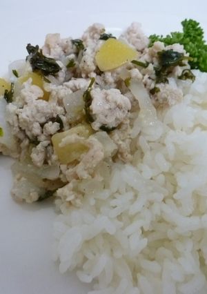 塩レモンの　パクチー　ごはん-レシピのメイン写真