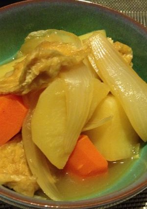 生姜香る♪油あげとじゃがいも煮物-レシピのメイン写真