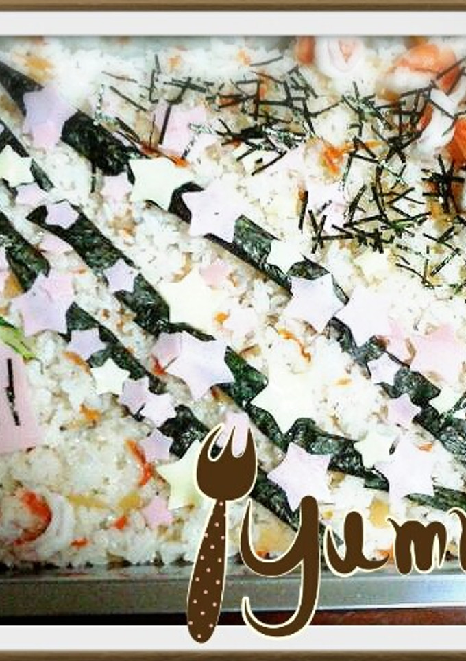 七夕ちらし寿司-レシピのメイン写真