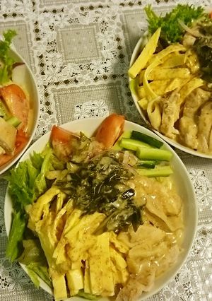 蒸鶏のゴマサラダ冷麺-レシピのメイン写真