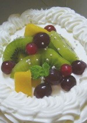 キウイとデラウエアのケーキ-レシピのメイン写真