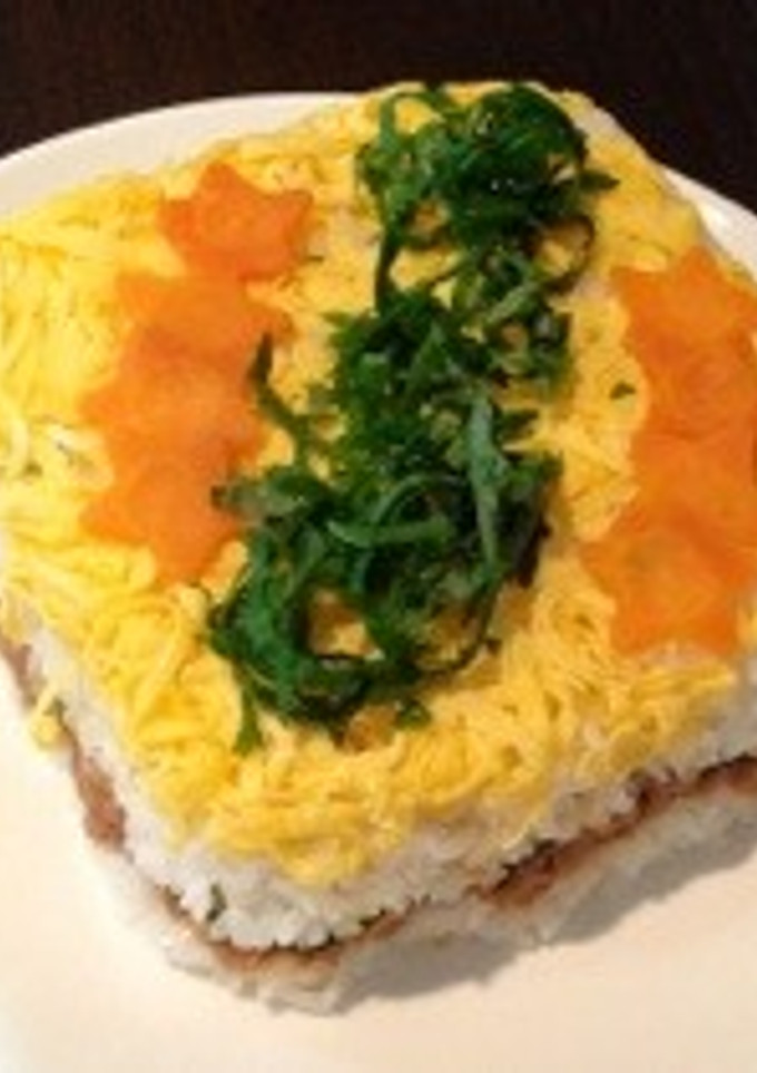 簡単ちらし寿司ケーキ☆七夕に☆-レシピのメイン写真