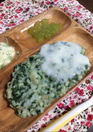 離乳食中期☆ほうれん草と鱈の豆乳リゾット-レシピのメイン写真