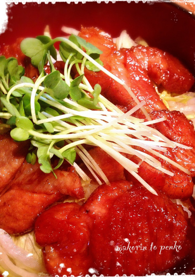 簡単！炊飯器で豚蒲焼き丼-レシピのメイン写真