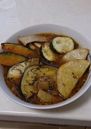夏野菜のスープカレー-レシピのメイン写真