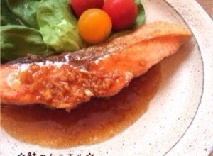 ☆鮭のムニエル☆濃厚にんにくバター醤油-レシピのメイン写真