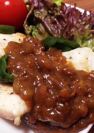 しっとり鶏むね肉ソテー （カレーソース）-レシピのメイン写真