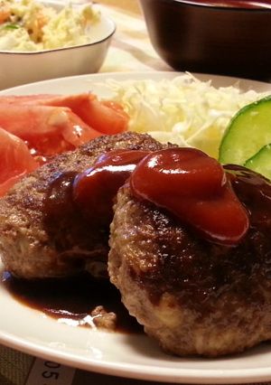 えのきでヘルシー☆やわらかハンバーグ-レシピのメイン写真