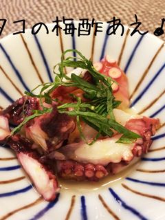 タコと大葉のさっぱり梅酢あえ♪-レシピのメイン写真