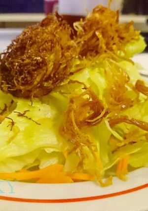 とうもろこしのひげ揚げ。カリカリサラダ-レシピのメイン写真