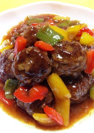 ♪カラフルあんで美味しい肉団子♪-レシピのメイン写真