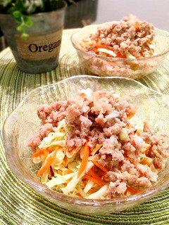 キャベツとひき肉のエスニックサラダ-レシピのメイン写真