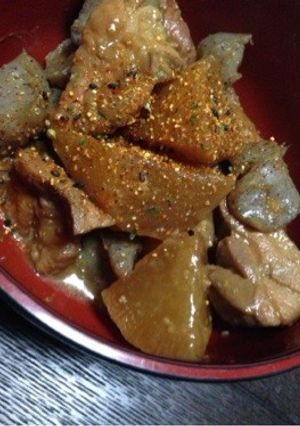 味噌でコッテリ！大根の煮物-レシピのメイン写真