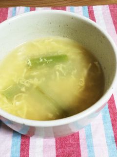 おからde白ネギとふわふわ卵スープ-レシピのメイン写真