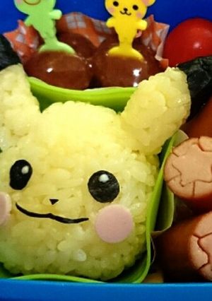 ピカチュウ２☆キャラ弁-レシピのメイン写真