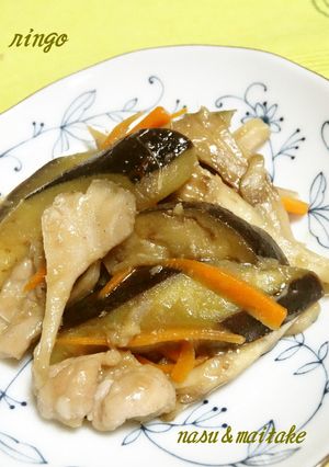相性抜群♡茄子と舞茸の味噌炒め♡-レシピのメイン写真