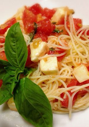 塩レモンレシピ☆トマトの冷製パスタ-レシピのメイン写真