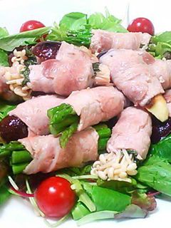 レンジで☆チン~♪肉巻きの塩レモン蒸し-レシピのメイン写真