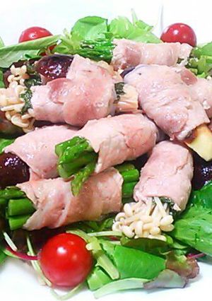 レンジで☆チン～♪肉巻きの塩レモン蒸し-レシピのメイン写真