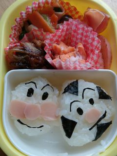 簡単キャラ弁❤アンパンマンとおにぎりまん-レシピのメイン写真