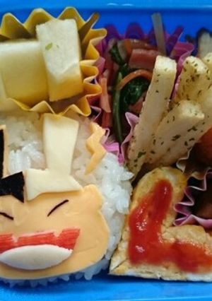 妖怪ウォッチ☆簡単キャラ弁☆でんぱく小僧-レシピのメイン写真