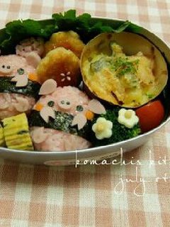幼稚園 お弁当 キャラ弁♡ぶたさん2-レシピのメイン写真