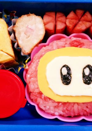 ☆キャラ弁☆ファイアフラワー（フェイス）-レシピのメイン写真