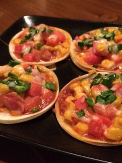 スイカの一口ピッツァ-レシピのメイン写真