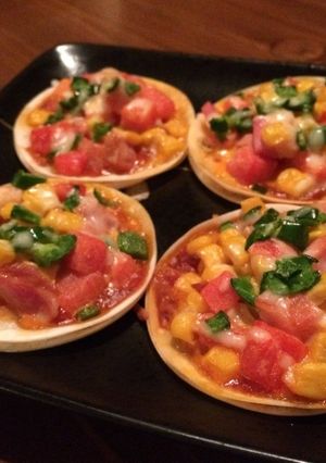 スイカの一口ピッツァ-レシピのメイン写真