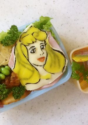 ディズニー♪オーロラ姫❤️のキャラ弁❤️-レシピのメイン写真