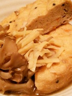 ガンモドキと舞茸の白だし生姜煮-レシピのメイン写真