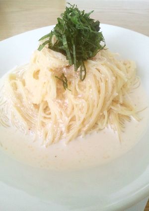 絶品冷製パスタ＊大葉明太子クリームスープ-レシピのメイン写真