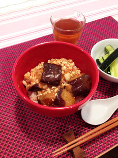 ベジタリアン♡麻婆ナス丼-レシピのメイン写真