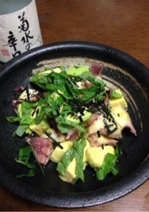 日本酒＆ワインに★蛸とアボカドのサラダ-レシピのメイン写真