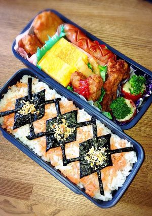 ある日の、パパ弁( •ॢ◡-ॢ)-♡-レシピのメイン写真
