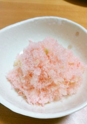 桜でんぶ。ふわふわ可愛い♪-レシピのメイン写真