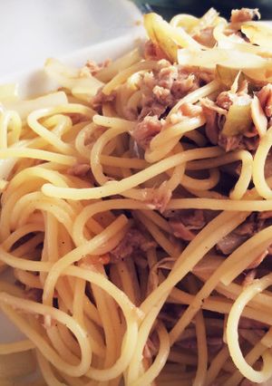 ツナと玉ねぎのペペロンチーノ-レシピのメイン写真
