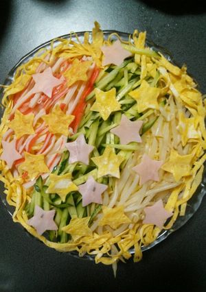 七夕冷やし中華-レシピのメイン写真