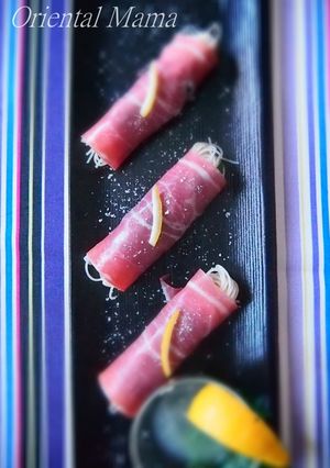 塩レモン香るカッペリーニチーズ生ハム巻き-レシピのメイン写真