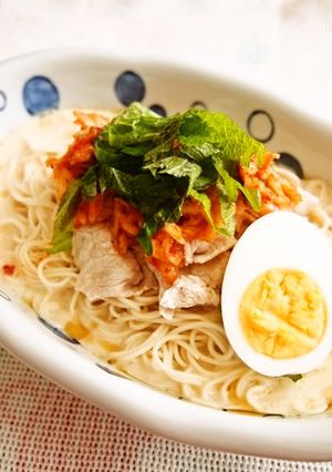 豆乳スイチリ豚キムチそうめん♪-レシピのメイン写真