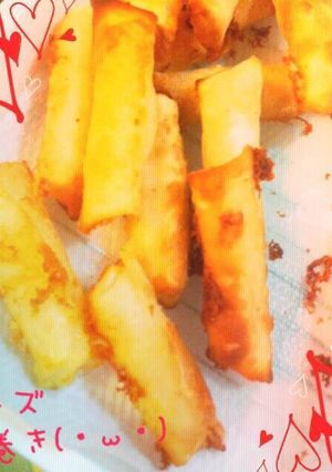 餃子の皮で超簡単！激うまチーズ春巻き♡-レシピのメイン写真