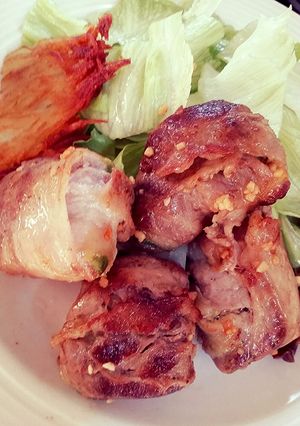 安い牛肉で！とろけるアボカド巻きステーキ-レシピのメイン写真